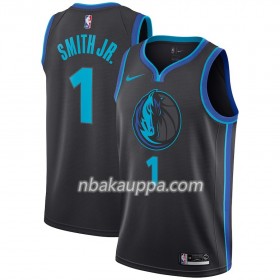 Dallas Mavericks Dennis Smith 1 2018-19 Nike City Edition Musta Sininen Pelipaidat Swingman - Miesten